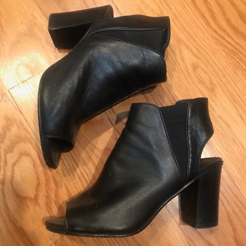 Steve Madden open-toe booties, size 7.5